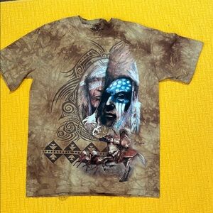 The Mountain Brown Native Design Tee